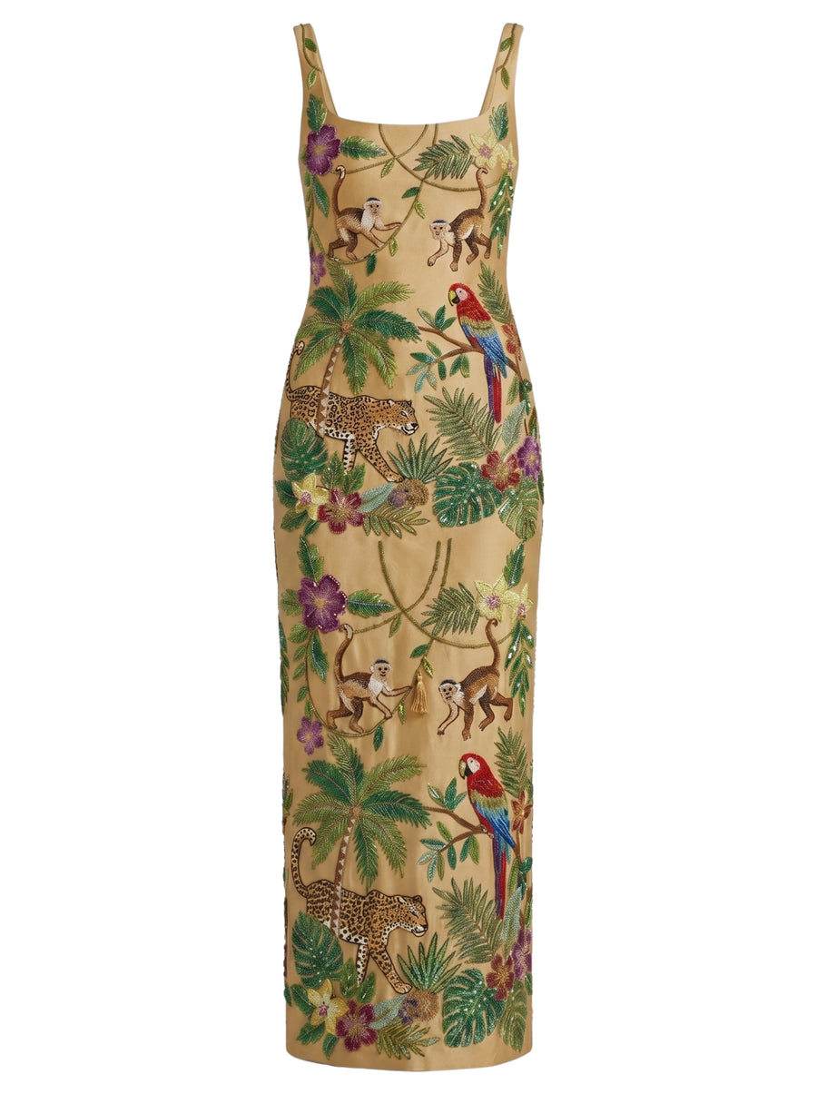 Tropica Gold Maxi Dress