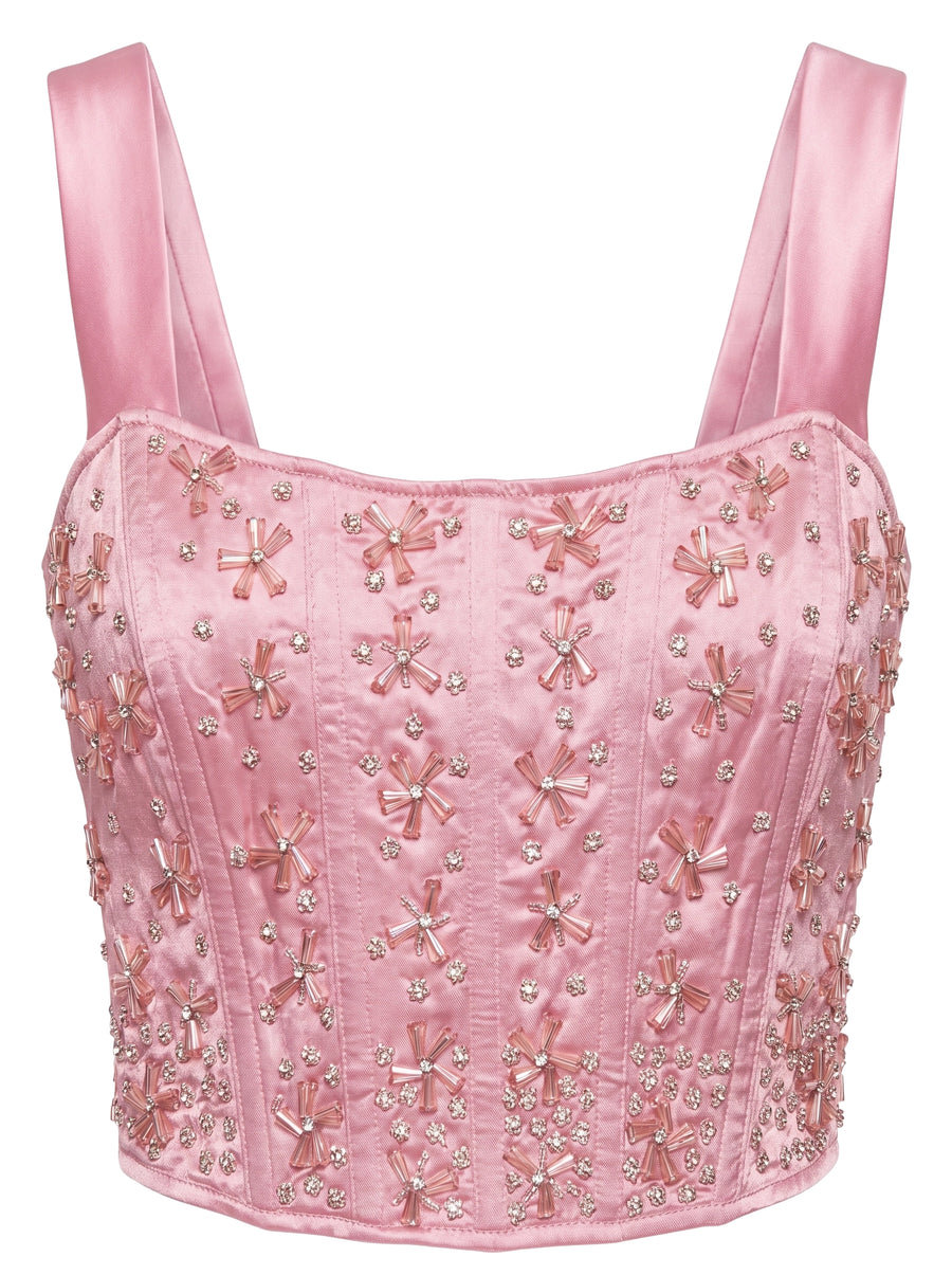 Pink Jewel Bloom Top