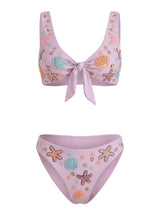 Orla Tie In The Middle Bikini Top Lilac
