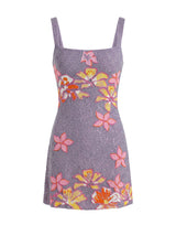 Millie Petals Lilac Mini Dress in Stock
