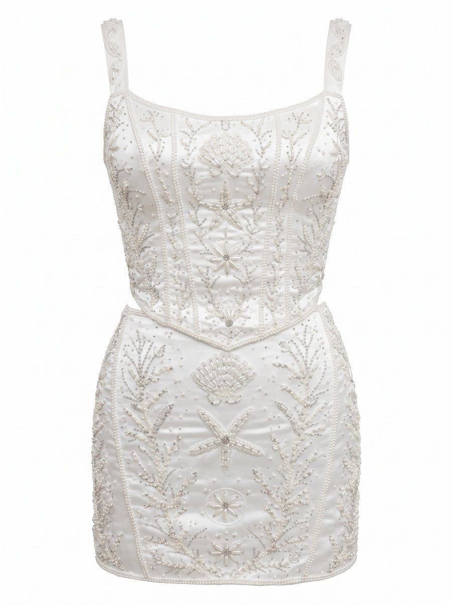White Starfish Co-ord Top