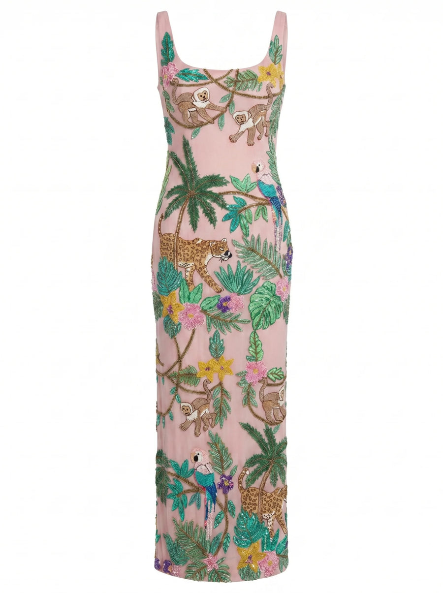 Tropica Pink Maxi Dress
