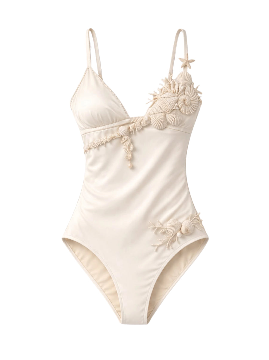 Pearl Reef Triangle Nude Swimsuit