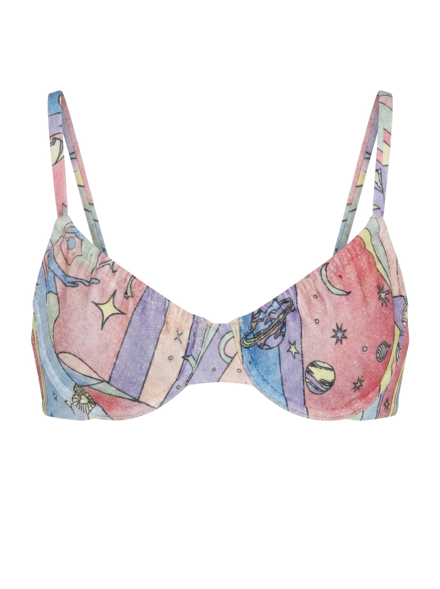 Nova Cosmic Multicoloured Underwire Bikini Top