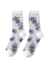 Blue Daisy Muse Socks