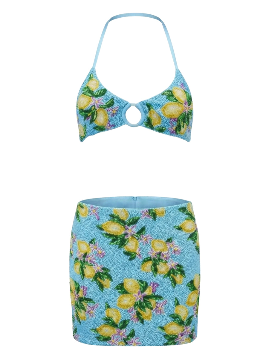 Lemon Blossom Bikini Co-Ord Top