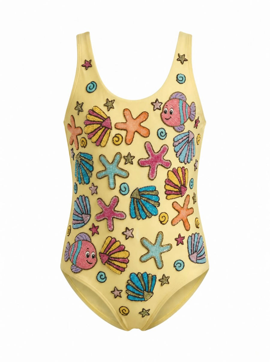 Under the Sea Kids Citrus Swimsuit