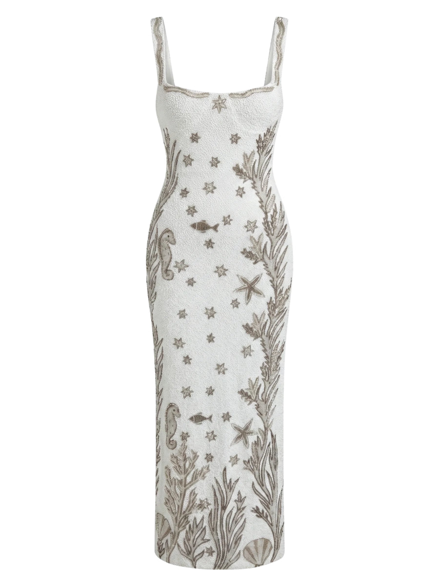 White Coastal Maxi Dress