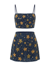 Celestial Night Navy Co-ord Skirt