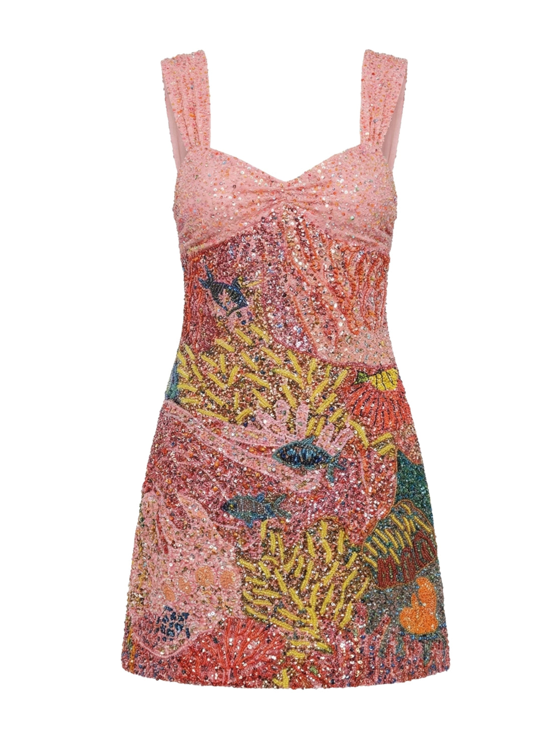 Coral Dreamscape Dress