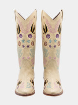 Moorish Idol Beige Emroidered Boots