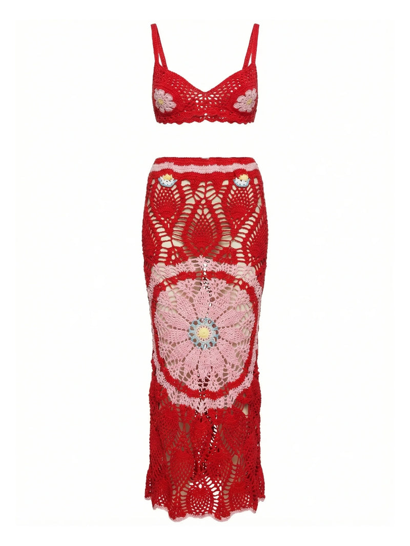 Red Bella Crochet Top