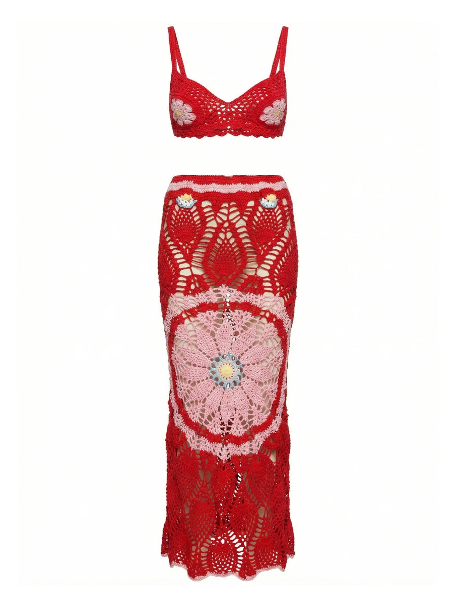 Red Bella Crochet Top