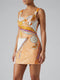 Palm Beach Hand-Beaded Mini Dress Orange