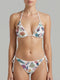 Oceanus x Zandra Rhodes Dreamshell Half Beaded White Bikini Top