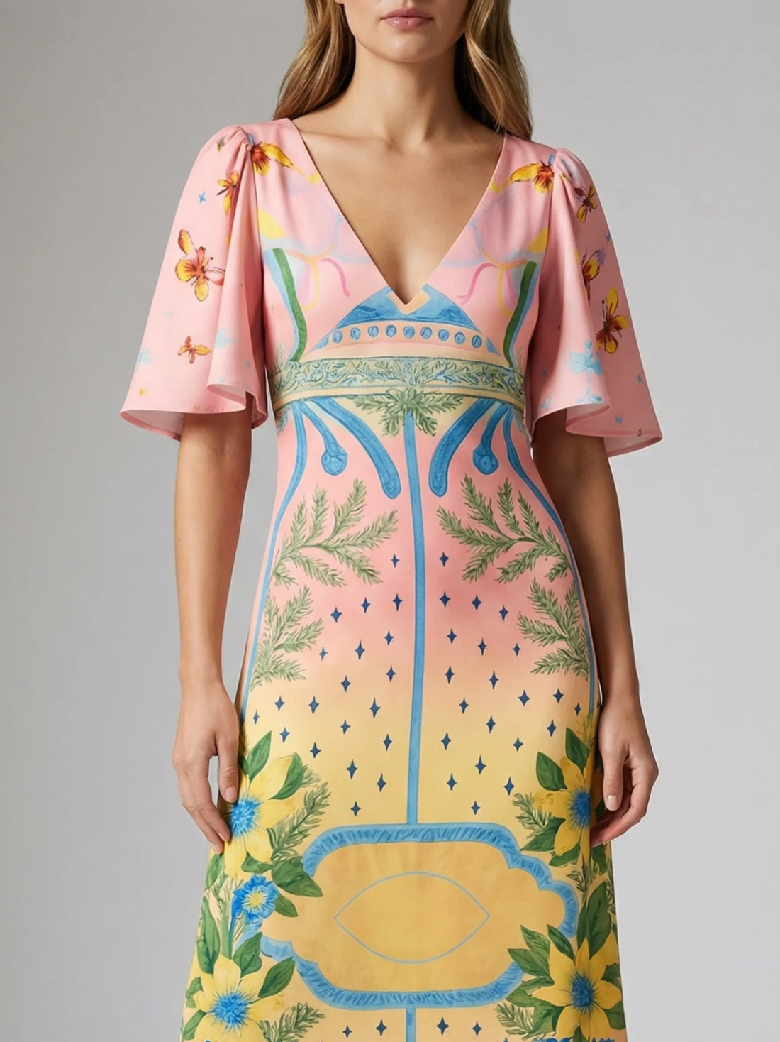 Camile V Shaped Dress