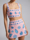 Ocean Bloom Co-ord Skirt Pink