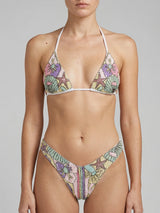 Talia Hand Embroidered Multi Colour Bikini Top
