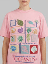Plage Pink Tee Beaded Tshirt