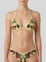 Cherry Yellow Bikini Top