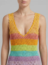 Rainbow Crochet Dress
