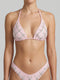 Rose Luxe Self-Tie Bikini Top Multi Colour
