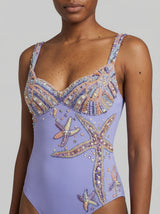 Selene Sea Shell Swimsuit Lilac