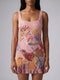 Oceanic Bloom Pink Mini Dress