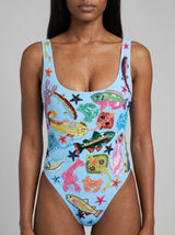 Arizona One Piece Light Blue Swimsuit in Stock