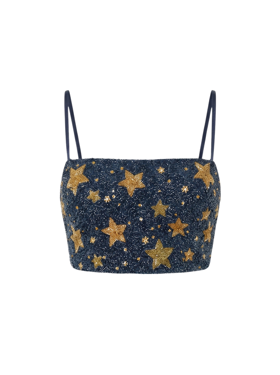 Celestial Night Navy Co-ord Top
