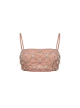 Calliope Luxury Crystal Co-Ord Top Nude