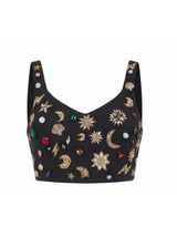 Celestial Tide Black Co-ord Top