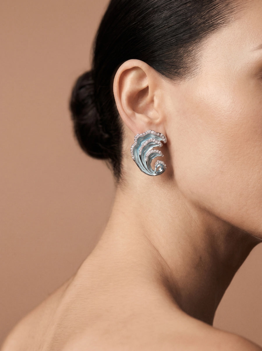 Blue Wave Earrings