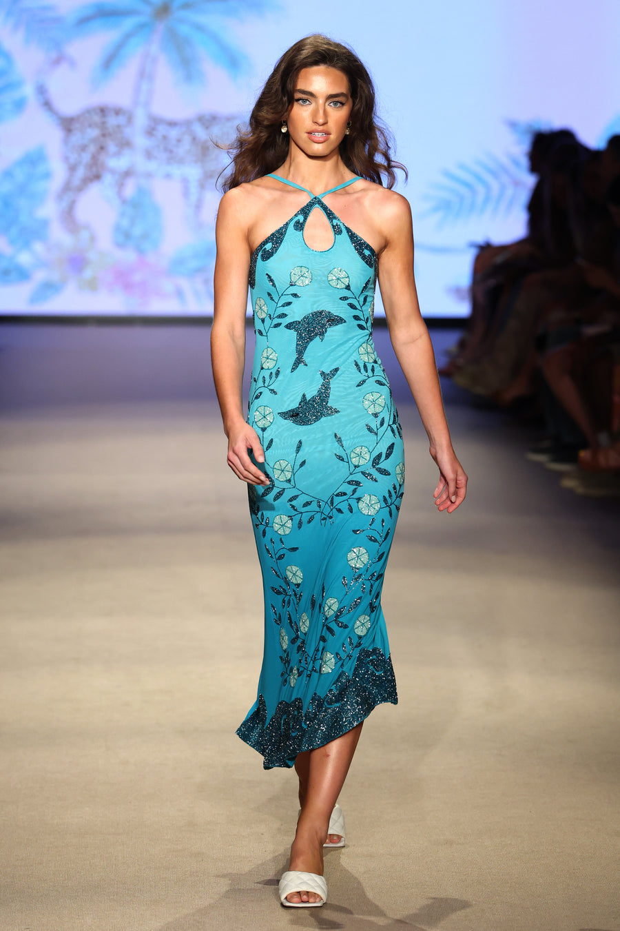 Dolphin Halterneck Maxi Dress
