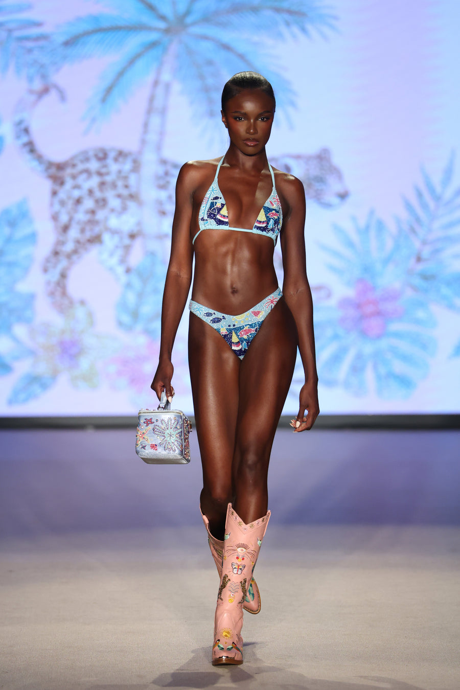 Lume Swell Blue Bikini Top