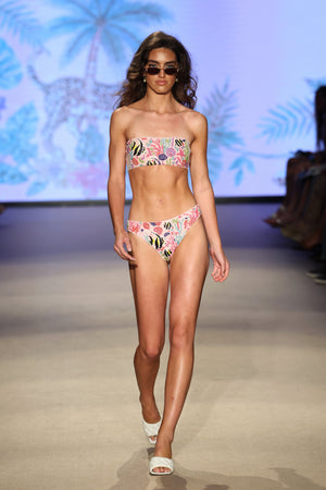 Uma Pink Strapless Bikini Bottom