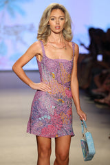 Coral Muse Mini Dress
