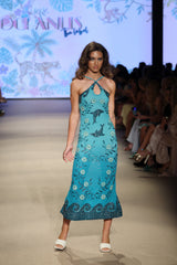 Dolphin Halterneck Maxi Dress