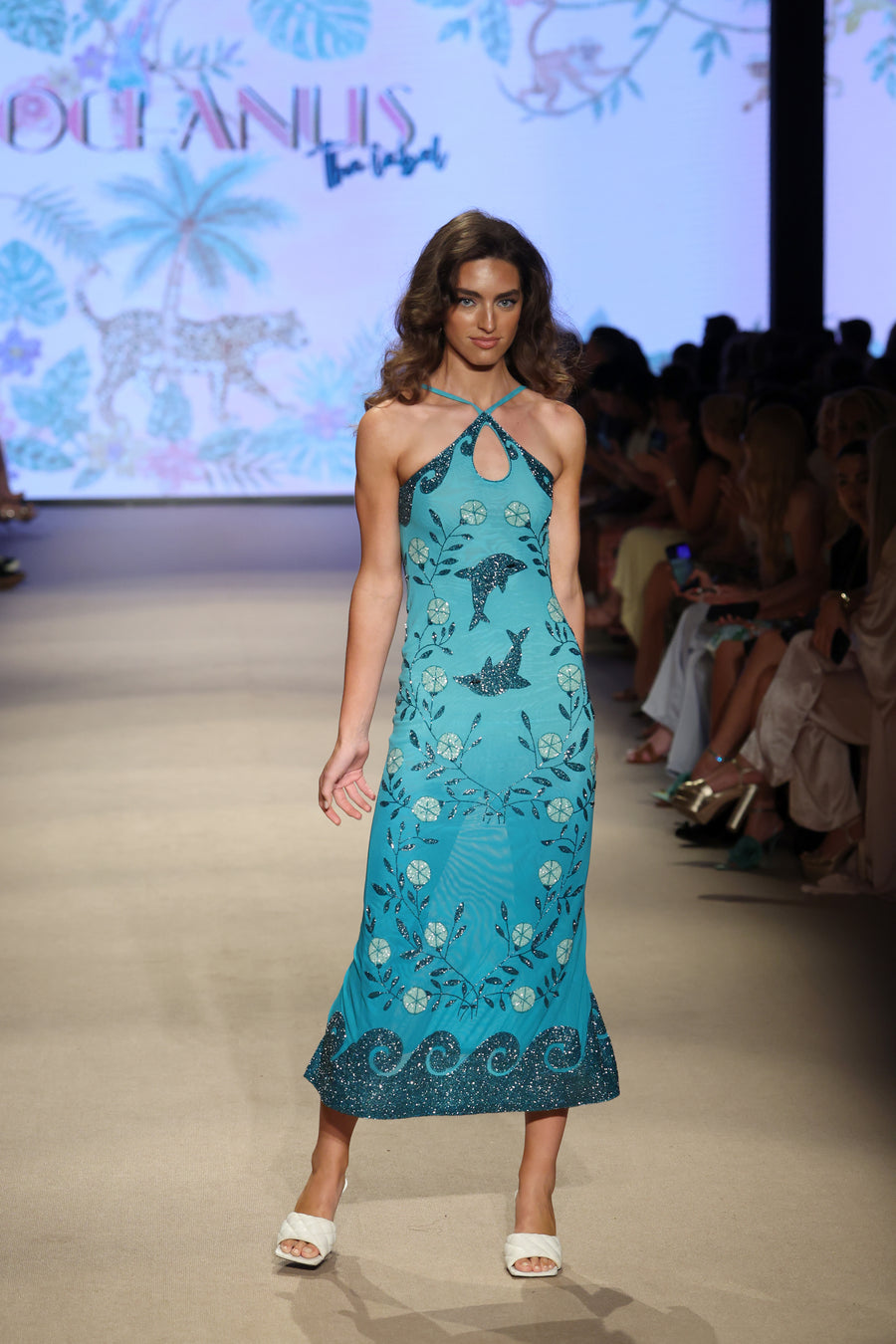 Dolphin Halterneck Maxi Dress