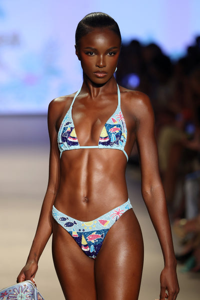 Lume Swell Blue Bikini Bottom