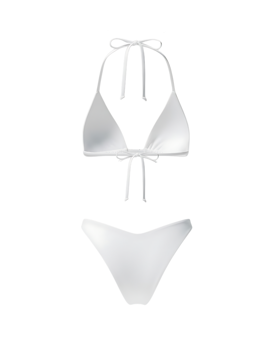 Calliope Luxury Crystal Bikini Bottom White