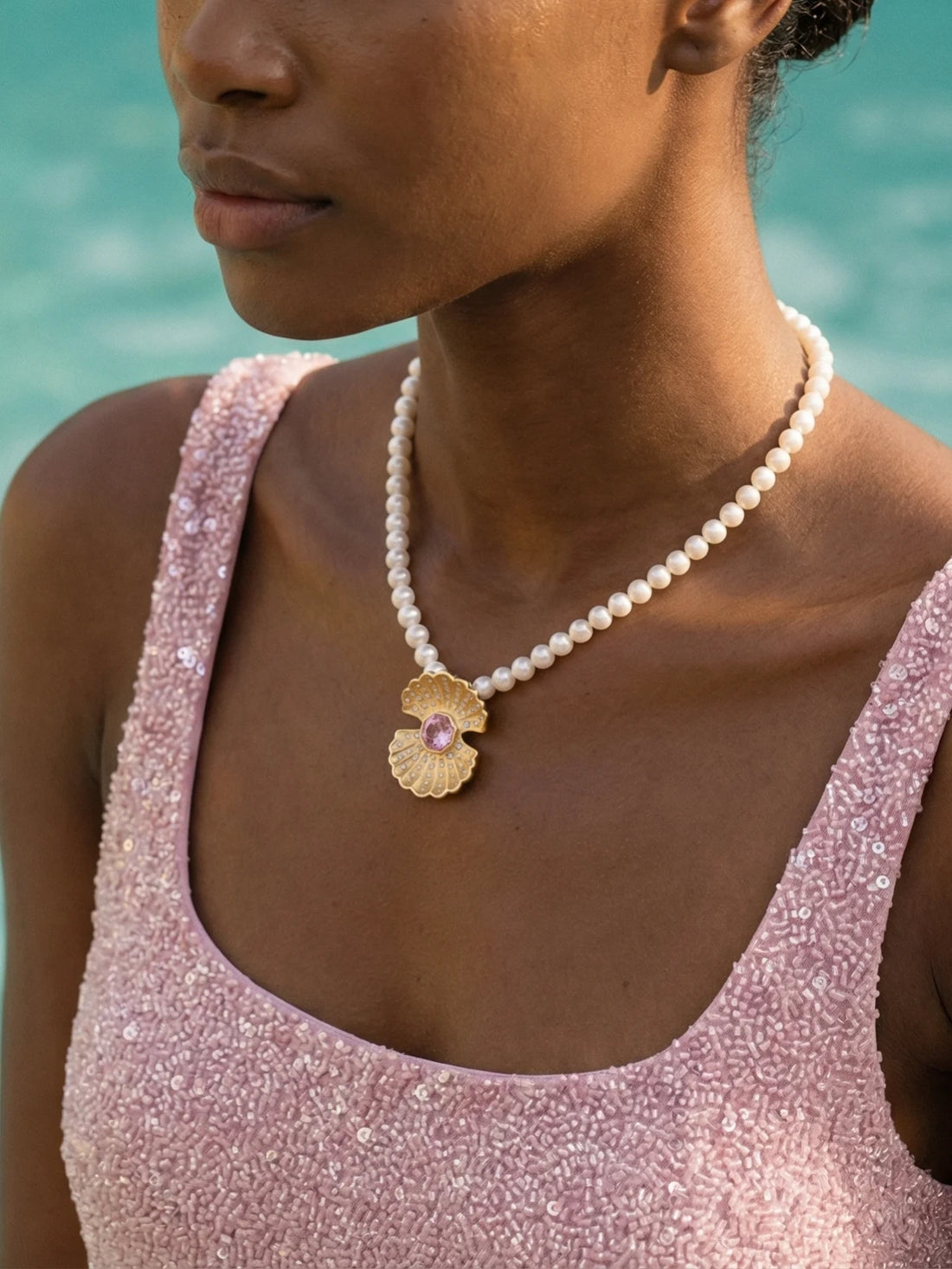 Shell Symphony Pearl Necklace