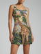 Jungle Giraffe Beaded Mini Dress
