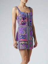 Talia Hand Beaded Multi-Coloured Crystal Party Dress in Stock