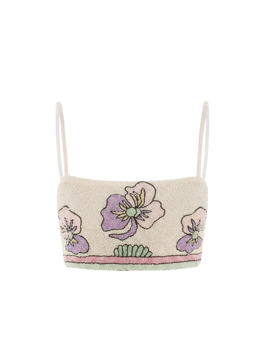 Tallulah Crystal Co-Ord Pull On Top Multi Colour