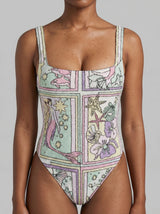 Talia Hand Beaded Multi-Coloured Crystal Swimsuit
