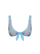 Orla Tie In The Middle Bikini Top Blue