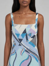 Sofia Hand Beaded Blue Party Dress in Stock