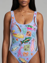 Arizona One Piece Swimsuit Power Blue