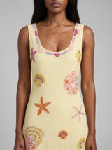 New York Bold Strapped Maxi Dress - Multi Colour